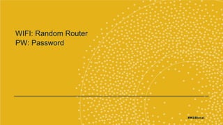 WIFI: Random Router
PW: Password
 