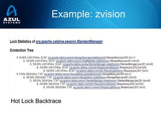 Example: zvision
Hot Lock Backtrace
 