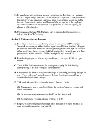 20131001 CBA between CBP and NTEU (revised version) 