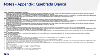 Notes - Appendix: Quebrada Blanca
Slide 22: Prudent Balance Sheet Management Through QB2
1. Assumes US$1.2 billion of Sumitomo contributions associated with purchase price spent before first draw of project finance facility. Thereafter, project finance facility used to fund all capital costs until target debt : capital ratio achieved on a
cumulative basis, after which point project finance and equity contributions are made ratably based on this same debt : capital ratio.
2. On a 100% go forward basis from January 1, 2019 in constant Q2 2017 dollars and a CLP:USD exchange rate of 625, not including escalation (estimated at US$300 - $470 million based on 2 - 3% per annum inflation), working capital or interest
during construction. Includes approximately US$500 million in contingency. At a spot CLP/USD rate of approximately 675 capital would be reduced by approximately US$270 million
3. On a go forward basis from January 1, 2019.
Slide 23: Increasing Teck's Returns on QB2
1. As at January 1, 2019. Assumes optimized funding structure. Does not include contingent consideration. Assumes US$10.00/lb molybdenum and US$18.00/oz silver.
2. On a 100% go forward basis from January 1, 2019 in constant Q2 2017 dollars and a CLP:USD exchange rate of 625, not including escalation (estimated at US$300 - $470 million based on 2 - 3% per annum inflation), working capital or interest
during construction. Includes approximately US$500 million in contingency. At a spot CLP/USD rate of approximately 675 capital would be reduced by approximately US$270 million.
3. On a go forward basis from January 1, 2019.
4. Assumes US$1.2 billion of Sumitomo contributions associated with purchase price spent before first draw of project finance facility. Thereafter, project finance facility used to fund all capital costs until target debt : capital ratio achieved on a
cumulative basis, after which point project finance and equity contributions are made ratably based on this same debt : capital ratio.
Slide 24: QB2’s Competitive Cost Position
1. Source: Wood Mackenzie.
2. Based on first five full years of copper equivalent production. Copper equivalent production calculated assuming US$3.00/lb copper, US$10.00/lb molybdenum and US$18.00/oz silver without adjusting for payability.
3. C1 cash costs are presented after by-product credits assuming US$10.00/lb molybdenum and US$18.00/oz silver. Net cash unit costs are consistent with C1 cash costs. C1 cash costs for QB2 include stripping costs during operations. Net cash
unit costs and C1 cash costs are non-GAAP financial measures. See “Non-GAAP Financial Measures” slides.
4. All-in sustaining costs (AISC) are calculated as C1 cash costs after by-product credits plus sustaining capital requirements. C1 cash costs are described above. AISC is a non-GAAP financial measure. See “Non-GAAP Financial Measures”
slides.
Slide 25: Vast, Long Life Deposit at QB
1. Resources figures as at November 30, 2018. Resources are reported separately from, and do not include that portion of resources classified as reserves. See “QB2 Reserves and Resources Comparison” slide for further details.
Slide 26: QB3 – Long-Term Growth
1. DDH-756 @176.6m, Field of view 2cm.
Slide 29: QB2 Project Economics Comparison
1. All metrics on 100% basis and assume US$3.00/lb copper, US$10.00/lb molybdenum and US$18.00/oz silver unless otherwise stated. NPV, IRR and payback on after-tax basis.
2. Life of Mine annual average figures exclude the first and last partial years of operations.
3. Copper equivalent production calculated assuming US$3.00/lb copper, US$10.00/lb molybdenum and US$18.00/oz silver without adjusting for payability.
4. C1 cash costs are presented after by-product credits assuming US$10.00/lb molybdenum and US$18.00/oz silver. Net cash unit costs are consistent with C1 cash costs. C1 cash costs for QB2 include stripping costs during operations. Net cash
unit costs and C1 cash costs are non-GAAP financial measures. See “Non-GAAP Financial Measures” slides.
5. All-in sustaining costs (AISC) are calculated as C1 cash costs after by-product credits plus sustaining capital requirements. C1 cash costs are described above. AISC is a non-GAAP financial measure. See “Non-GAAP Financial Measures”
slides.
6. Payback from first production.
7. Based on go-forward cash flow from January 1, 2017. Based on all equity funding structure.
8. Based on go-forward cash flow from January 1, 2019. Based on optimized funding structure.
9. Does not consider contingent consideration.
10. Includes impact of US$2.5 billion project financing. Does not consider contingent consideration.
11. EBITDA is a non-GAAP financial measure. See “Non-GAAP Financial Measures” slides.
34
 