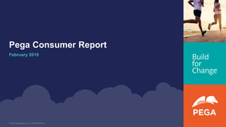 © 2018 Pegasystems Inc. CONFIDENTIAL
Pega Consumer Report
February 2019
 