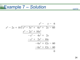 24
Example 7 – Solution cont’d
 