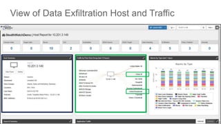 View of Data Exfiltration Host and Traffic
 