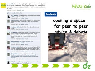 opening a space for peer to peer advice & debate 