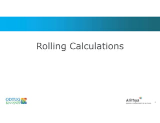 Rolling Calculations
8
 