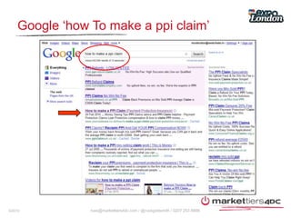 Google ‘how To make a ppi claim’