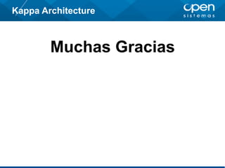 Kappa Architecture
Muchas Gracias
 