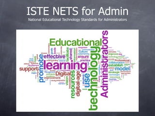 ISTE NETS for Admin
National Educational Technology Standards for Administrators
 