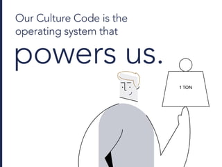 1 TON
Our Culture Code is the
operating system that
powers us.
 