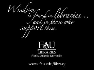 www.fau.edu/library 