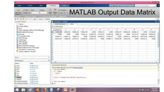 MATLAB Output Data Matrix
 