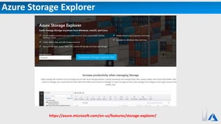 Azure Storage Explorer
https://azure.microsoft.com/en-us/features/storage-explorer/
 