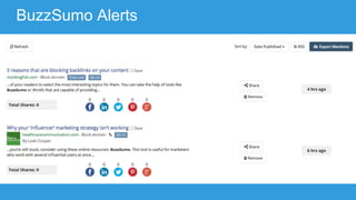 BuzzSumo Alerts
 