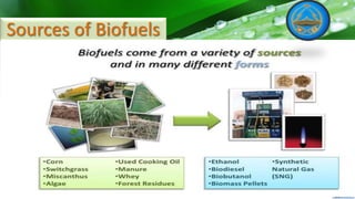 Sources of Biofuels
 