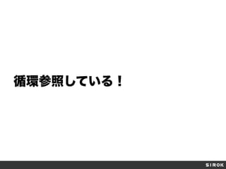 循環参照している！

 