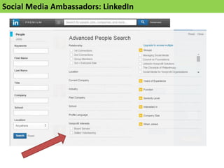 Social Media Ambassadors: LinkedIn
 