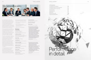 Business and sustainability performance report 2014