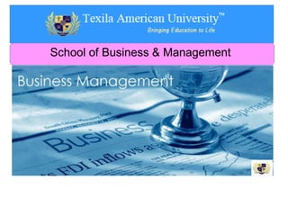 School of Business & Management
 