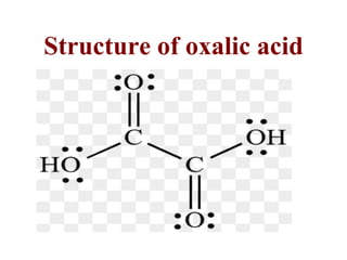 Structure of oxalic acid
 