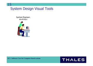 15
  System Design Visual Tools

           System Engineer,
              Architect




SC2 - Software Core for Computer-based systems