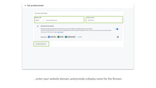 …enter your website domain, and provide a display name for the Stream.
 
