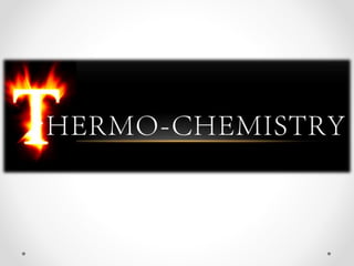 Thermochemistry Presentation