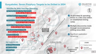 Guayabales: Seven Porphyry Targets to be Drilled in 2024
9
10 permitted & operating
mines in a 3km area within
an established mining
camp.
Multiple discoveries made
through reconnaissance
drilling since 2022.
Significant exploration
remaining.
 