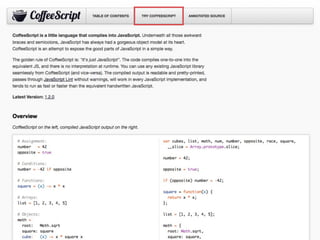 CoffeeScriptってなんぞ？