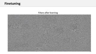 74
Filters after learning
Finetuning
 