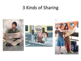 3 Kinds of Sharing
 