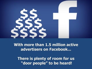 Facebook
is the #1 Social Media platform
used for business.
 