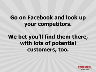 With more than 1.5 million active
advertisers on Facebook...
 