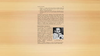 Essentials of Counseling 135
 Preference 2: I strongly ‘prefer’ that you treat me reasonably, kindly, and
lovingly, but since I don’t run the universe, and it’s a part of your human
nature to err, I, then, cannot control you.
 Preference 3: I strongly ‘prefer’ that life be fair, easy, and hasslefree, and it’s
very frustrating that it isn't, but I can bear frustration and still considerably
enjoy life.
Assuming that you take the above suggestions to heart and thereby greatly reduce
your anxiety, hostility, depression, and addictions, what remains? Will you exist
robotlike, devoid of human feeling and motivation? Hardly! Without your turmoil,
you’ll more easily experience love, involvement, and joy. And without your
addictions, you’ll be freer to engage in the gratifying experiences of spontaneity,
commitment, and selfactualization. REBT will appeal to you if you relish quickly
taking control of your own life, rather than remaining dependent upon a therapist for
years. By giving you tools for identifying and overcoming the true source of your
difficulties, it will prepare you to act in many ways as your own therapist. And by
helping you to reinforce realistic, selfbenefitting beliefs, it will enable you to
eliminate present emotional and behavioral problems, and to avoid future ones.
TRANSACTIONAL ANALYSIS (TA)
Dr. Eric Berne
(May 10, 1910 – July 15, 1970)
The Transactional Analysis (TA) approach to
counseling belongs to the Psychoanalytical
School of therapy and was devised by Eric
Berne a Canadian psychiatrist in the late 1940’s.
TA is a widely recognized form of modern
psychology that involves a set of practical
conceptual tools designed to promote personal
growth and change. It is considered a
fundamental therapy for wellbeing and for
helping individuals to reach their full potential
in all aspects of life. In counseling TA therapy is
very versatile, for it can be used in a wide range
of areas and incorporates key themes from
humanistic, integrative, psychoanalytical,
psychodynamic therapies.
Though it is commonly recognized as a brief and solutionfocused approach,
transactional analysis can also be applied as an effective longterm, indepth therapy.
 