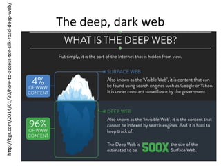 The deep, dark web
http://bgr.com/2014/01/20/how-to-access-tor-silk-road-deep-web/
 