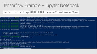 docker run -it -p 8888:8888 tensorflow/tensorflow
 