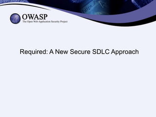 Required: A New Secure SDLC Approach

 