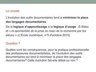 LANGAGES CONTROLES VS
LANGAGE NATUREL :
Y a t-il conflit entre les pratiques scolaires
et les pratiques informelles ?
Vassilia MARGARIA-PENA
 