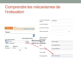 Les images réutilisables : le cas de Prezi
L’insertion d’images depuis Google
images est directement intégrée au sein
de Prezi et fonctionne comme une
bibliothèques d’images prêtes à l’emploi
 