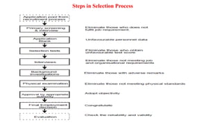 Steps in Selection Process
 