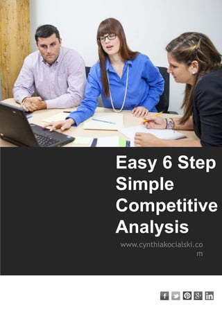 www.cynthiakocialski.co
m
Easy 6 Step
Simple
Competitive
Analysis
 
