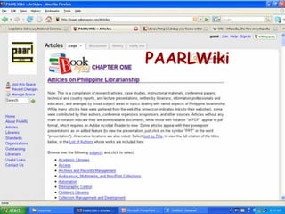 PAARLWiki 