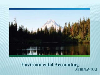 Environmental Accounting
                      ABHINAV RAI
 