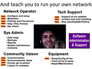 And teach you to run your own network 