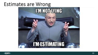 Estimates are Wrong
13
 