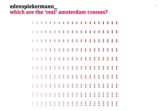 edenspiekermann_                          29



which are the ‘real’ amsterdam crosses?
 