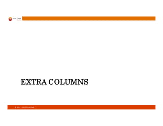 ©	
  2011	
  –	
  2013	
  PERCONA	
  
EXTRA COLUMNS
 