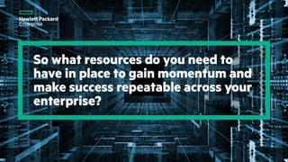 So what resources do you need to
have in place to gain momentum and
make success repeatable across your
enterprise?
 