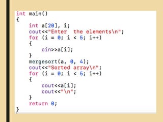 Merge Sort