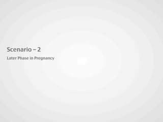 Scenario – 2
Later Phase in Pregnancy
 