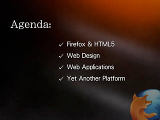 Firefox & HTML5